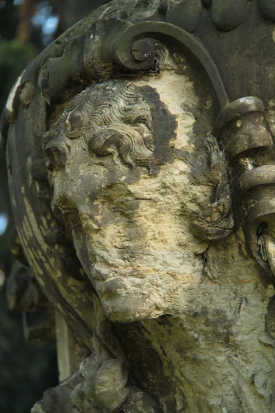 Acid rain damage to buildings and monuments, like this sandstone statue in Dresden, Germany, is a form of chemical weathering. 