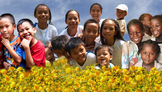 group of young people posing for a picture