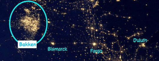 Flaring Lights Up North Dakota