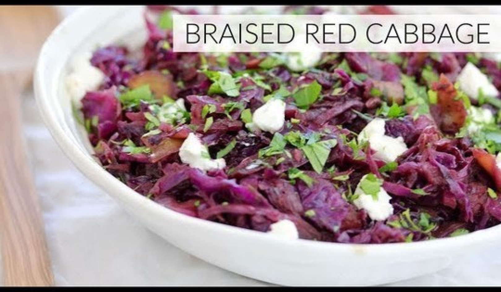 Braised red cabbage is an easy healthy side dish