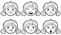 faces with various expressions