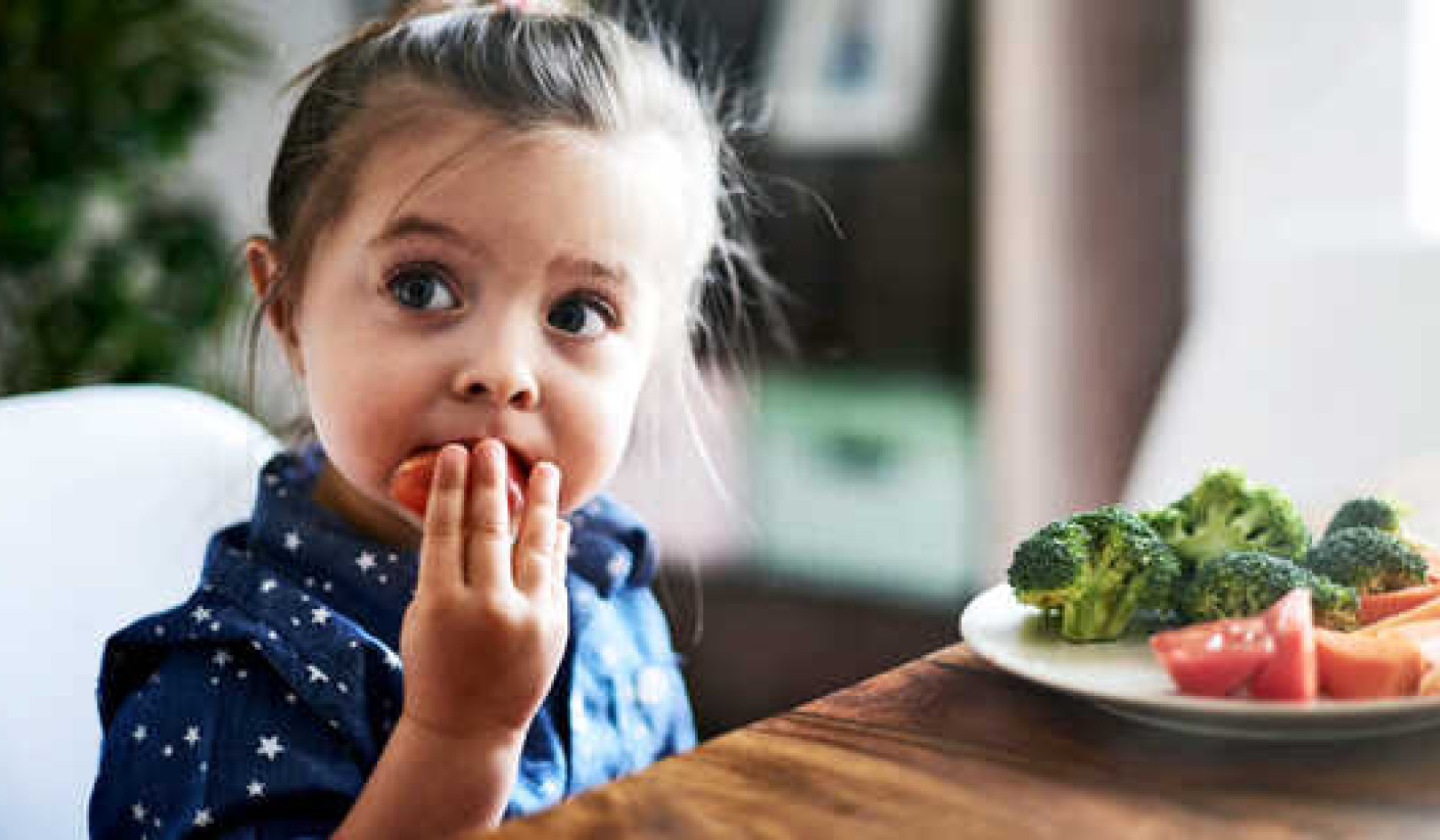 Bigger portions may get kids to eat more veggies