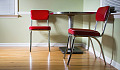 chairs around a table